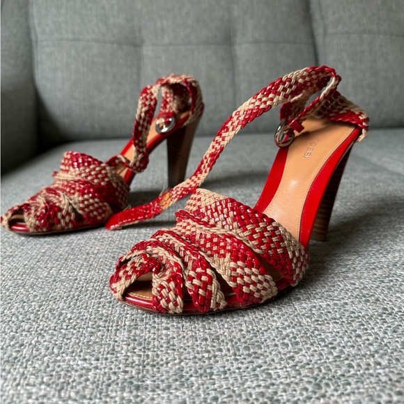 Unique Sergio Rossi ankle strap heels. Size 37. No box, original dust bag. - Picture 3 of 15